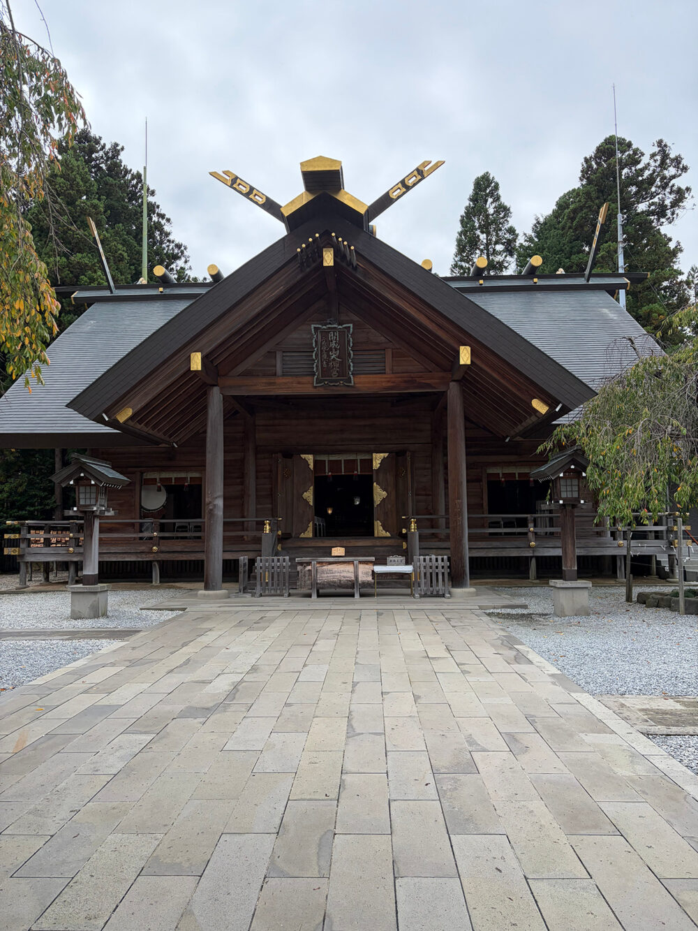 開成山大神宮の拝殿